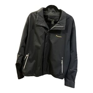 North End Principle Black Polyester Windbreaker Mesh Interior Medium Weight Sz L